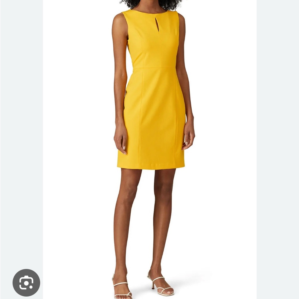 Of Mercer Vibrant Yellow Christopher Sheath Dress Size 4